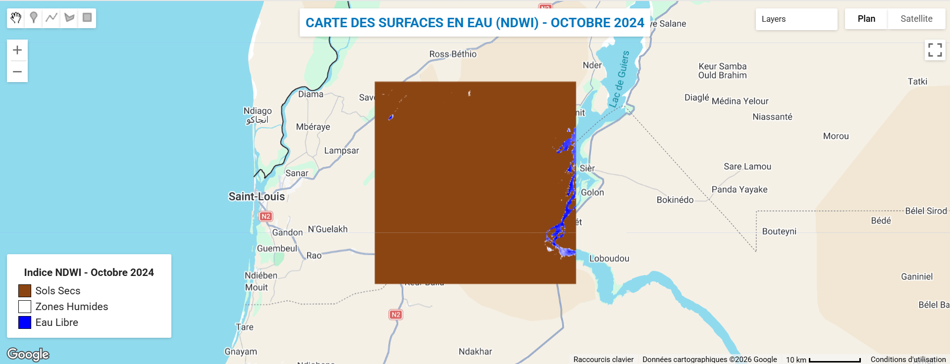 Projet guidé — Suivi des surfaces en eau du Delta du fleuve Sénégal